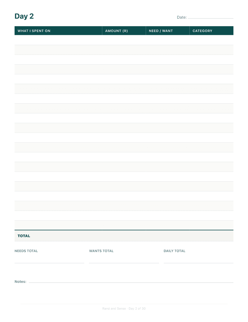 30-Day Budget Tracker — thumbnail 4