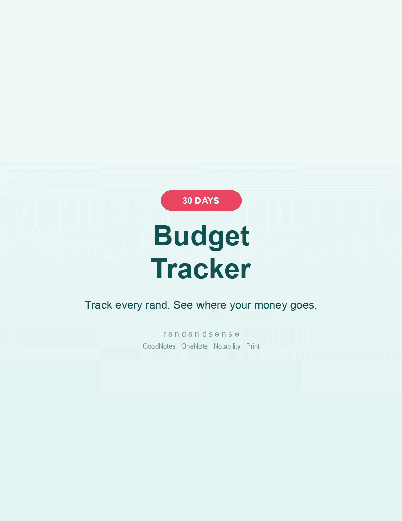30-Day Budget Tracker