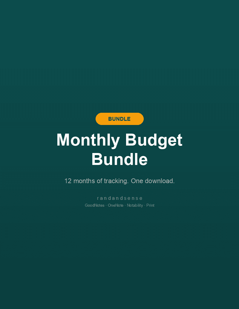 Monthly Budget Planner Bundle