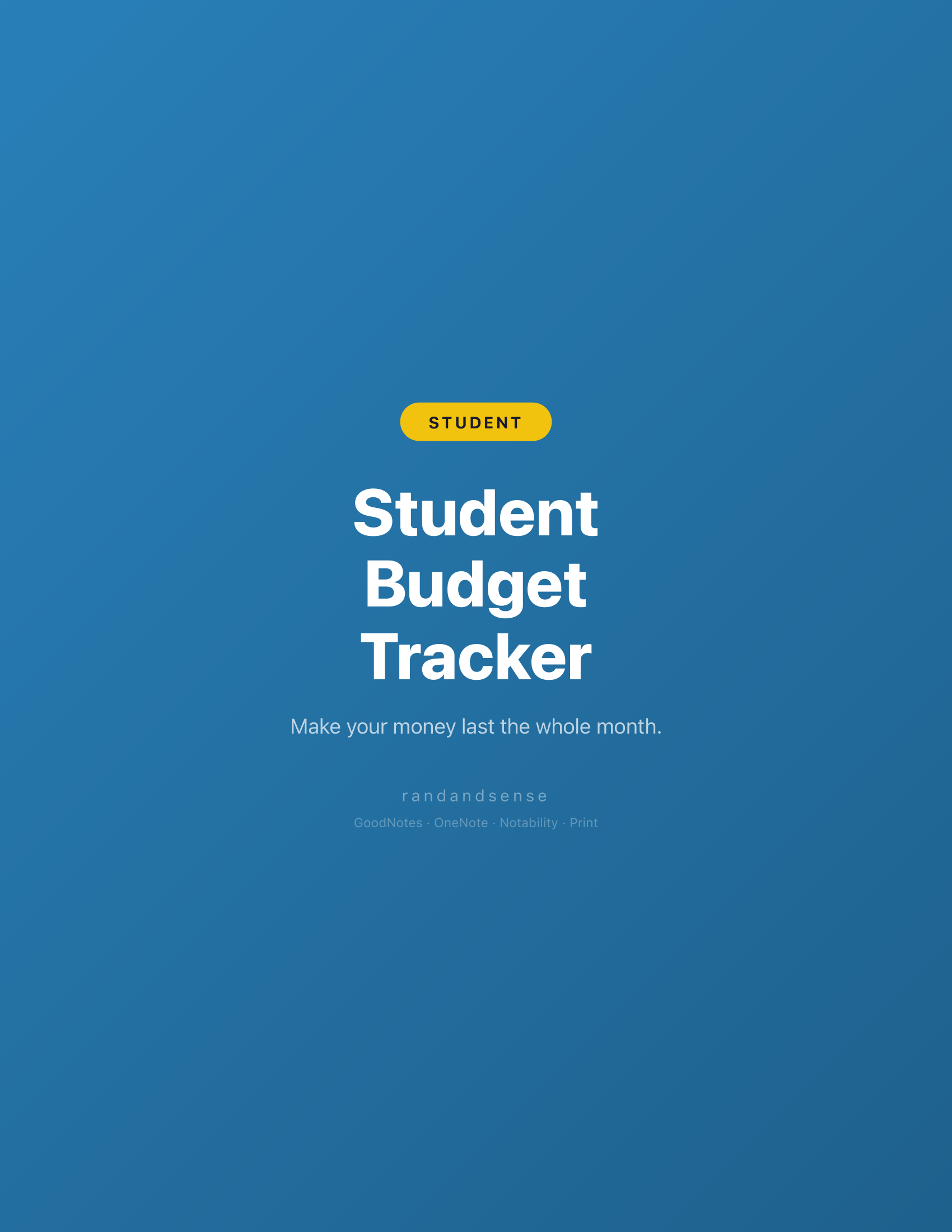 Student Budget Tracker